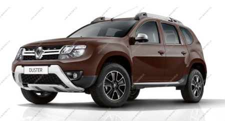 Бампер передний RENAULT Duster крашеный Темный каштан D17 без отв под птф 2010-2014 Api Api 620220025R-D17
