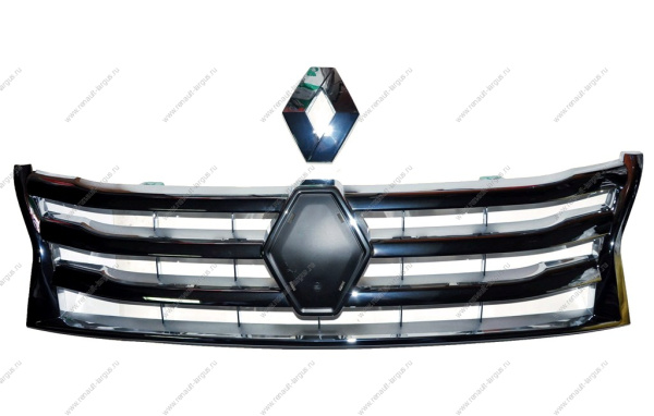 Решетка радиатора хром RENAULT Duster/Рено Дастер/Duster 2015- ST-RND1-093M-A0/FCR210257 без эмблемы Francecar FRANCECAR FCR210257
