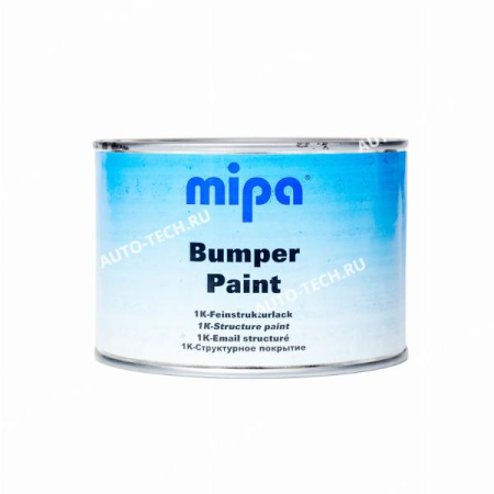 MIPA Структурная краска для бампера (черная) 0.5л Mipa 246810001