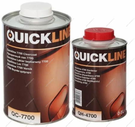 Лак 2+1 HS QUICKLINE Прозрачный 5л+Отвер 2,5л (4700/S2.5-QH ) Quickline 7700/S5-QC
