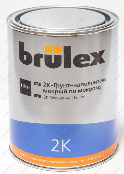 Грунт-наполнитель wet-on-wet мокрый по мокрому 2k 1.л BRULEX BRULEX 02049600