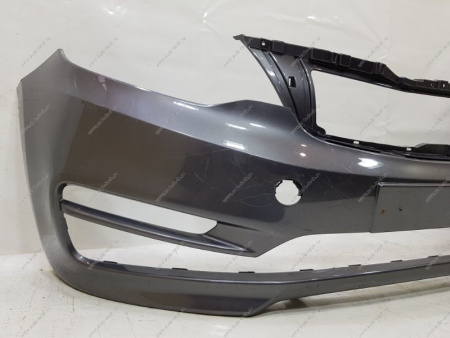 Бампер передний крашеный KIA RIO (под ПТФ) 2015-2017 SAE - CARBON GREY Россия Россия 865114Y500-SAE