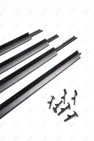 Бархотка стекла двери ВАЗ-1118 наружняя нижняя передняя правая+левая к-т ( AD Plastik) Lada AD Plastik г.Солин FR00001373