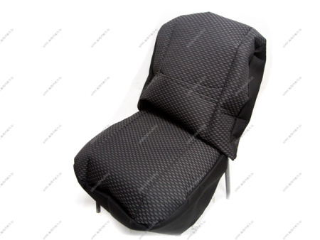 Чехлы LADA Largus (7-мест.) заводской велюр 3 ряд сиденья расклад. черно-серые Россия  16558