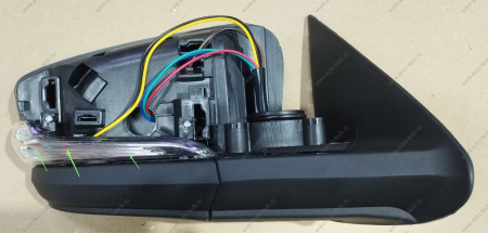 Зеркало боковое правое, с электроприводом, обогревом, указателем поворота (под покраску) ВАЗ-2191 (в упаковке Автотехпром) Lada LADA 21910820100421Р
