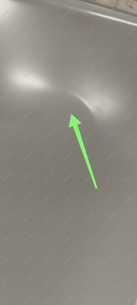 УЦЕНКА Панель крыши ВАЗ-2108/2109/2114 (катафорезный грунт) (под заказ) ( Залом и два прогиба по правой стороне ) Lada LADA 21080570101210