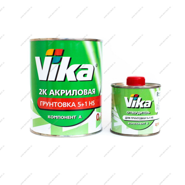Грунт акриловый 3+1 HS белый 1,2кг+отвер HS 0.25 VIKA VIKA 17676