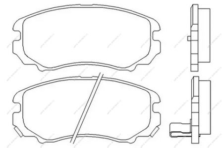 Колодки тормозные передние Kia Soul 08-13 HI-Q Sangsin HI-Q Sangsin SP1202(1)