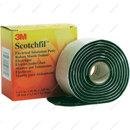 Скотч 3M Scotchfil 38мм *1,5м*3,2 мм самослипающийся, изоляционный 3M 000