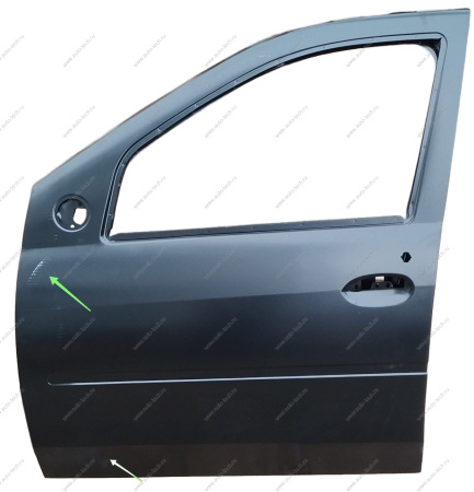Дверь передняя левая (без отв. под молдинг) LADA Largus/RENAULT Logan 04-13 GAMMA GAMMA GMDF13295L