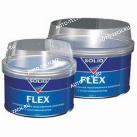 SOLID Шпатлевка двухкомпонентная FLEX 500г по пластику Solid 3180500