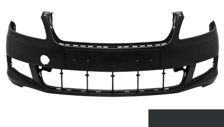 Бампер передний крашеный SKODA FABIA 11-15/ROOMSTER 10-15 (9153 - SEDA ANTHRACITE) TYG TYG 5J0807221D-9153