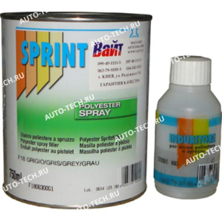 SPRINT Шпатлевка F18 Sprey Filler" 1,2 кгд/расп 0.75л+60 г 3M F1806300G1