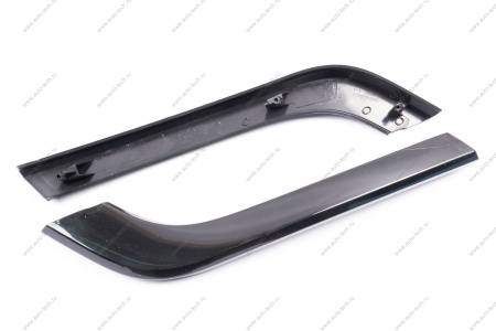 Молдинги LADA Vesta переднего бампера комплект 4 шт.к-т ЧЕРНЫЕ глянец Gamma GAMMA 8450008669/70/23/22 черный глянец