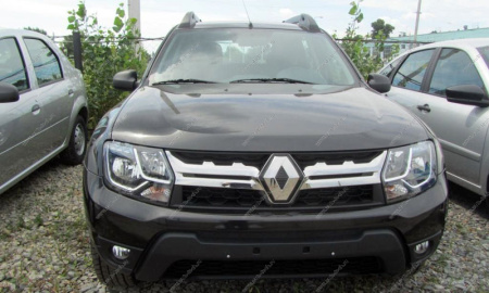 Бампер передний RENAULT Duster крашеный Темный каштан D17 без отв под птф 2010-2014 Api Api 620220025R-D17