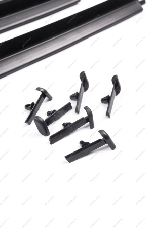 Бархотка стекла двери ВАЗ-1118 наружняя нижняя передняя правая+левая к-т ( AD Plastik) Lada AD Plastik г.Солин FR00001373