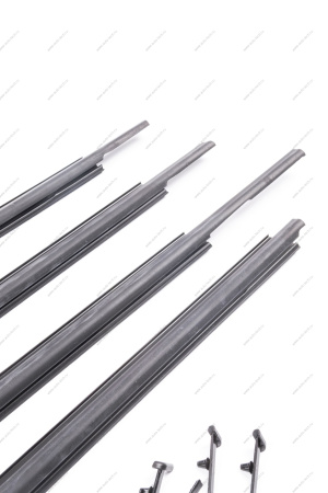 Бархотка стекла двери ВАЗ-1118 наружняя нижняя передняя правая+левая к-т ( AD Plastik) Lada AD Plastik г.Солин FR00001373