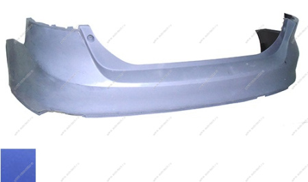 Бампер задний Ford Focus 3 седан крашеный Sonic Blue Metallic SN/25V Китай  1731174-SN/25V