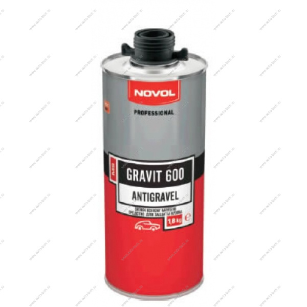 Novol Антигравий GRAVIT600 MS окрашиваемый (под пистолет) черный 1л Novol 37841