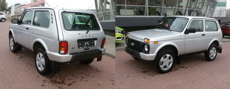 Бампер задний крашеный ВАЗ-21214 Niva Urban 690 Снежная королева Кампласт LADA 21214-2804010-690