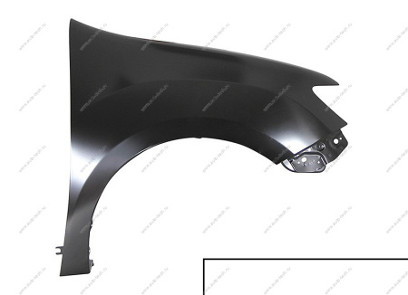 Крыло переднее правое RENAULT Sandero Stepway 2014- крашеное Blanc glacier 369 Белый лед Renault RENAULT 631008401R-369-ориг