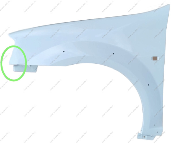 Крыло LADA Largus Cross краш. передее левое в цвет 221 Ледниковый (Белый) Lada LADA 8450009386-221