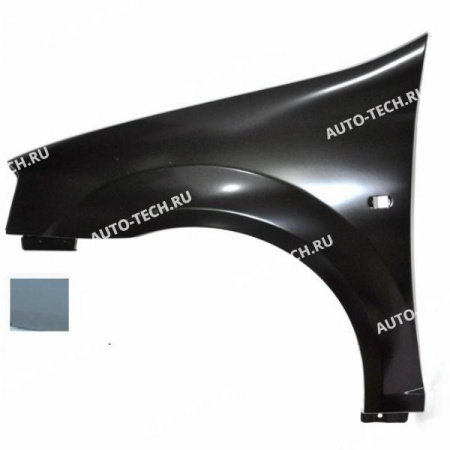 Крыло переднее левое RENAULT Logan/Рено Логан крашеное F98 Vert opaline Серебристый Api Api 6001549971-F98