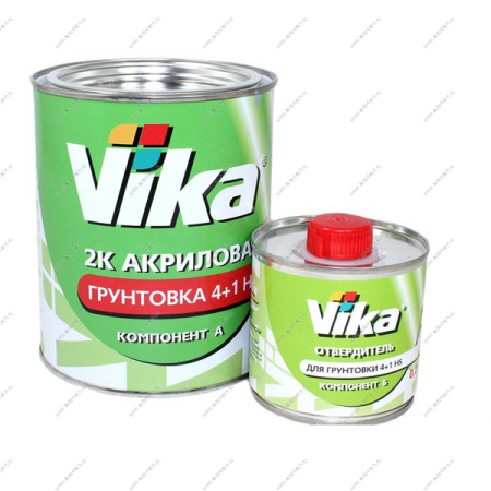 Грунт акриловый 3+1 HS черный 1,2кг+отвер HS 0.25 VIKA VIKA 17677