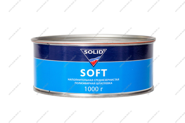 SOLID Шпатлевка двухкомпонентная SOFT 1кг.  312.1.1000