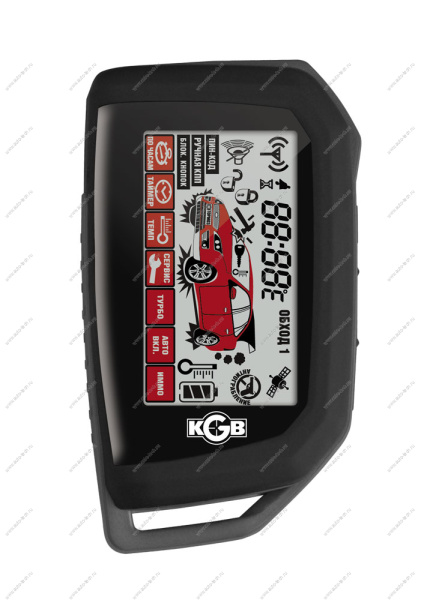 Охранная система c обратной связью и дистанционным запуском KGB GX-5RS (CAN READY) (двойной диалоговый код) KGB KGB GX-5RS