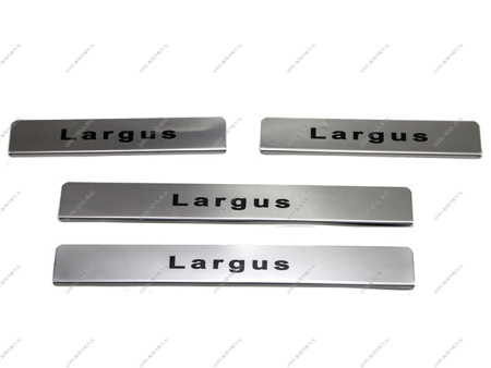 Накладки на пороги "нержавеющие" надп. краш. К-Т 4 шт. LADA Largus/Лада Ларгус Тольятти GAMMA 356 Накладки на пороги "нержавеющие" надп. краш. К-Т 4 шт. LADA Largus/Лада Ларгус Тольятти GAMMA 356