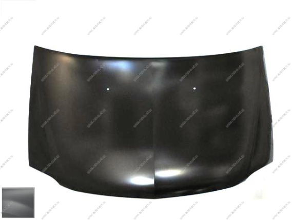 Капот RENAULT Logan/Рено Логан крашеный D69 Gris platine Серая платина фаза 2 Начало НАЧАЛО 6001546685-D69