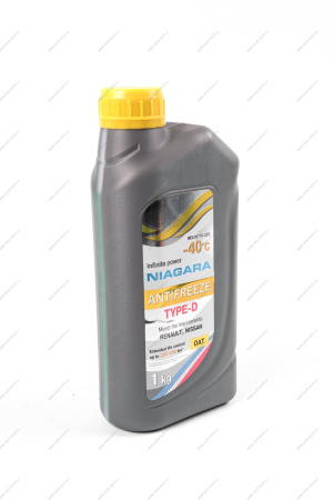 Жидкость охлаждающая Антифриз TYPE-D-40 1 кг Ниагара Niagara 013001004058