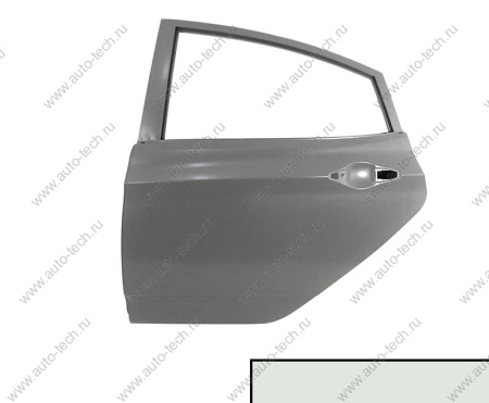 Дверь задняя левая крашеная HYUNDAI SOLARIS х/б 2010-2017 (PGU - WHITE CRYSTAL) Китай CHINA 770034L200-PGU