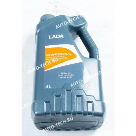 Масло моторное LADA PROFESSIONAL 5W-40 полусинтетическое, SL\CF, 4л Lada