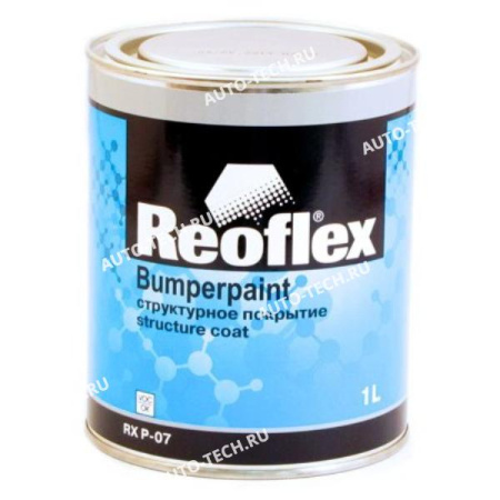 Краска REOFLEX RX P-07 Структурное покрытие чёрный 1л REOFLEX RX P-07