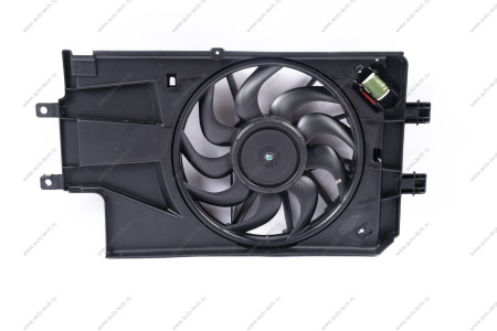 Электровентилятор охлаждения для а/м L-A 2190-94 после 15 г тип KDAC, с кожухом и резистором, A/C+ Gamma GAMMA GMEMR-19133