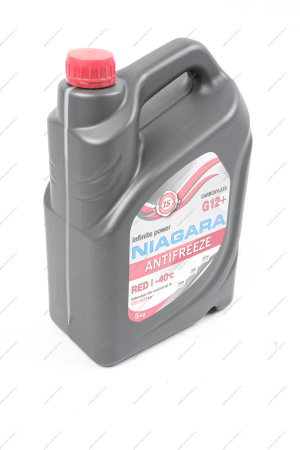 Жидкость охлаждающая Антифриз Ниагара G12+ (карбоксилатный)(красный) 5 кг Niagara 001001001011