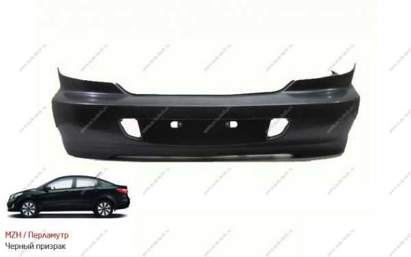 Бампер задний KIA Spectra КРАШЕНЫЙ Черный перламутр MZH c 02- Hyundai/KIA 0K2NC50220XX--MZH