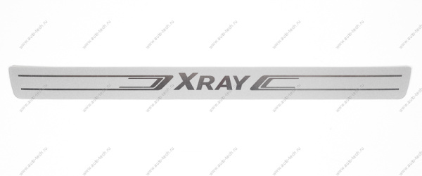 Накладка двери порога правая/левая с надписью "Xray" (наклейка) Lada XRAY Renault RENAULT 768526961R