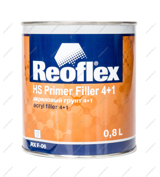 Грунт REOFLEX 2К (4+1) (Acryl Filler) серый 0,8л  000