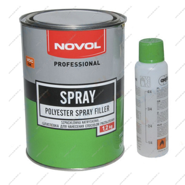 Шпатлевка SPRAY п/э жидкая отделочная с отвердит к-т 1,2 кг POLITEK Турция F3110