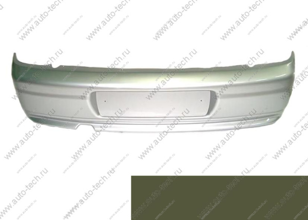 Бампер задний ВАЗ-2110 крашеный 387 Папирус Технопласт  21100-2804012-387