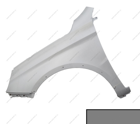 Крыло переднее левое ПЛАСТИКОВОЕ LADA Vesta SW Cross крашеное 691 Платина (серебристый) пластиковое LADA 8450102331-691