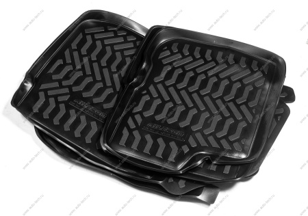 Коврики в салон Renault Logan II (2014-) (3D с подпятником) (Крепеж) Элерон Элерон 61521