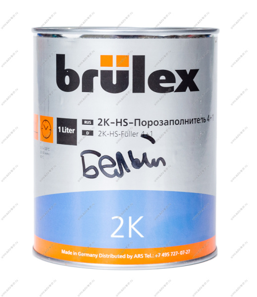 Грунт Порозаполнитель 2K-HS 4+1 (белый) 1л BRULEX BRULEX 928513126