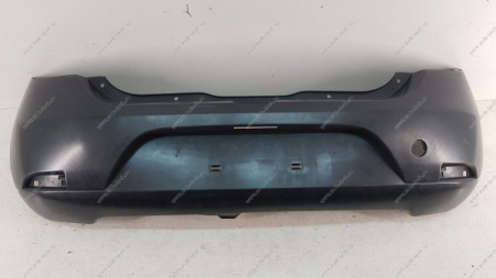 Бампер RENAULT Sandero задний без отв. под датч. парковки 2014- OEM  OEM0696