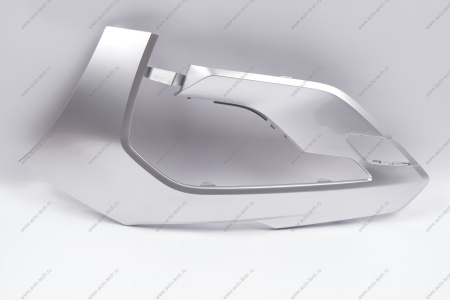 Накладка переднего бампера левая без отвер. под датчик слепой зоны в цвет 691 Платина (Серебристый) LADA Vesta SW Cross NG Lada LADA 8450040063-691