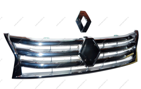 Решетка радиатора хром RENAULT Duster/Рено Дастер/Duster 2015- ST-RND1-093M-A0/FCR210257 без эмблемы Francecar FRANCECAR FCR210257