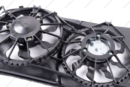 Электровентилятор охлаждения для а/м L-A 2170 с конд Halla с кожухом, 2 вент Gamma GAMMA GMEMR-19135